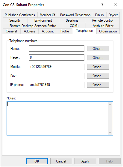 Add the serial number in the IP iPhone field